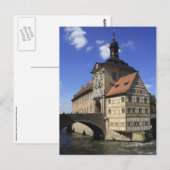 Bamberg, de Rathaus van Duitsland Briefkaart (Voorkant / Achterkant)