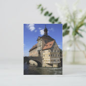 Bamberg, de Rathaus van Duitsland Briefkaart (Staand voorkant)