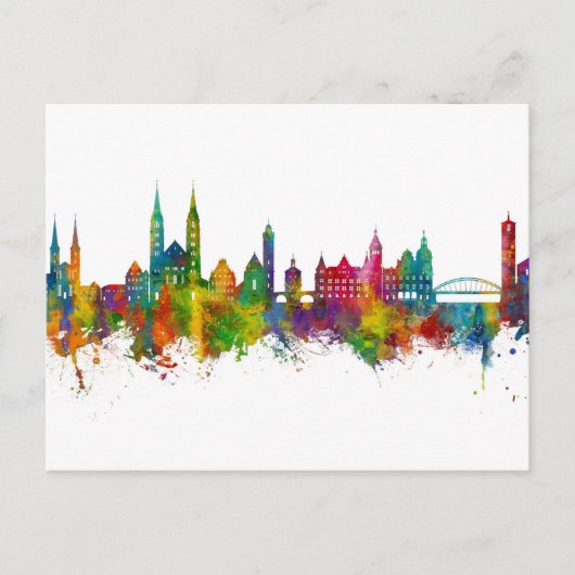 Bamberg Germany Skyline Briefkaart (Voorkant)