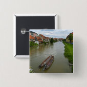 Bamberg Vierkante Button 5,1 Cm (Voorkant /achterkant)