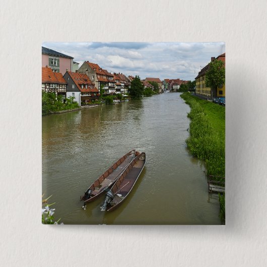 Bamberg Vierkante Button 5,1 Cm (Voorkant)