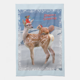 Bambi et amis Serviette de cuisine