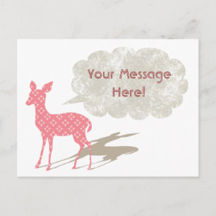 Bambi rose Toutes les occasions Carte postale pers