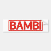 Bambi Stamp Bumpersticker (Voorkant)