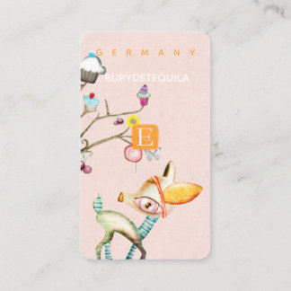 Bambi Wonderland ETSY Tender Desserts Tree Visitekaartje