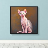 Bambino Kat Canvas Afdruk (Insitu (Houten vloer))