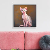 Bambino Kat Canvas Afdruk (Insitu (Woonkamer))