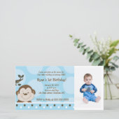 Bambino Monkey 8x4 Maandag Fotokaart (Staand voorkant)