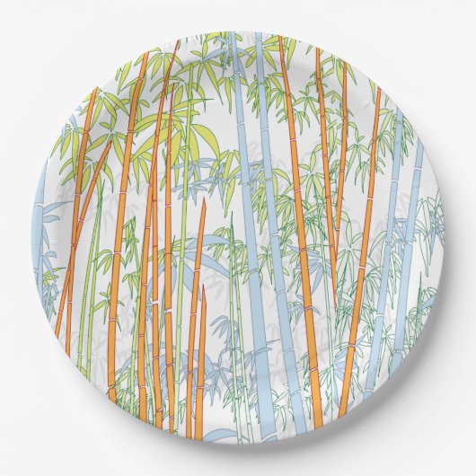 Bamboe 3 papieren bordje (Voorkant)