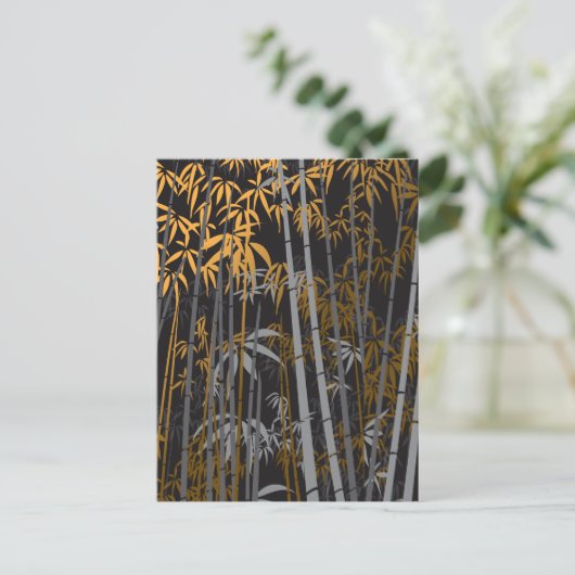 Bamboe 4 briefkaart (Staand voorkant)