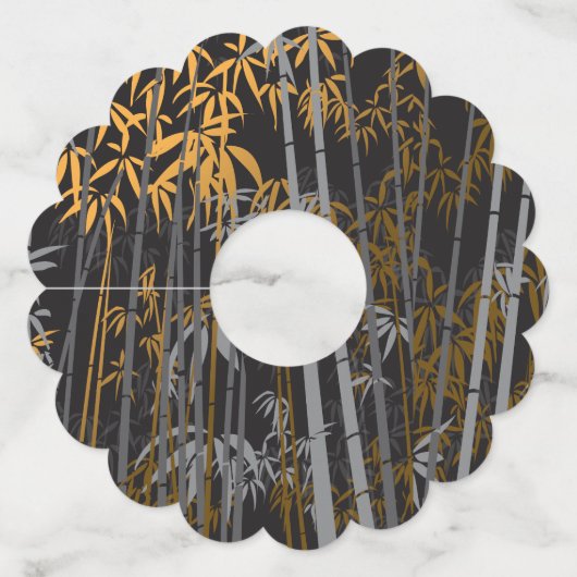 Bamboe 4 wijnglaslabel (Voorkant)