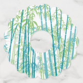 Bamboe 6 wijnglaslabel (Achterkant)