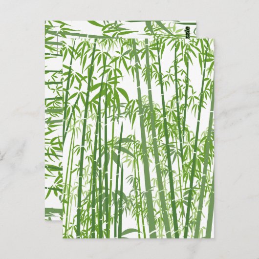 Bamboe 7 briefkaart (Voorkant / Achterkant)