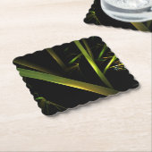 Bamboe Abstract Kartonnen Onderzetters (Gebogen)