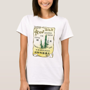 Bamboe bedekt Japans zijderoute T-shirt