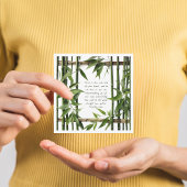 Bamboe  Bijbelvers Custom Feestdagenkaart