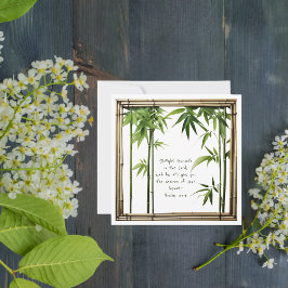 Bamboe Bijbelvers Platte Kaart
