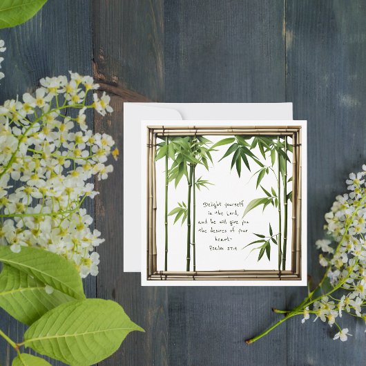 Bamboe  Bijbelvers Platte Kaart