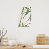 Bamboe blad kunst poster (Keuken)