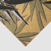 Bamboe bladeren in Gift Wrap Tissuepapier (Detail)