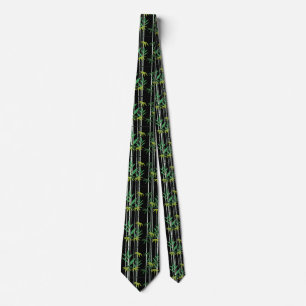 Bamboe Bladeren Patroon Necktie Stropdas