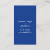 Bamboe Blue Visitekaartje (Achterkant)