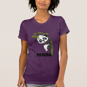 Bamboe Boeddha Hangend met Mijn Snack Panda Piep  T-shirt