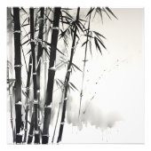 Bamboe bosinkt schilderij foto afdruk (Voorkant)