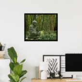 Bamboe Buddha Print -24x20 -andere formaten beschi (Thuiskantoor)