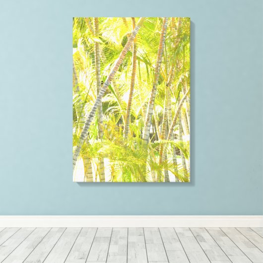 bamboe canvas afdruk (Insitu (Houten vloer))