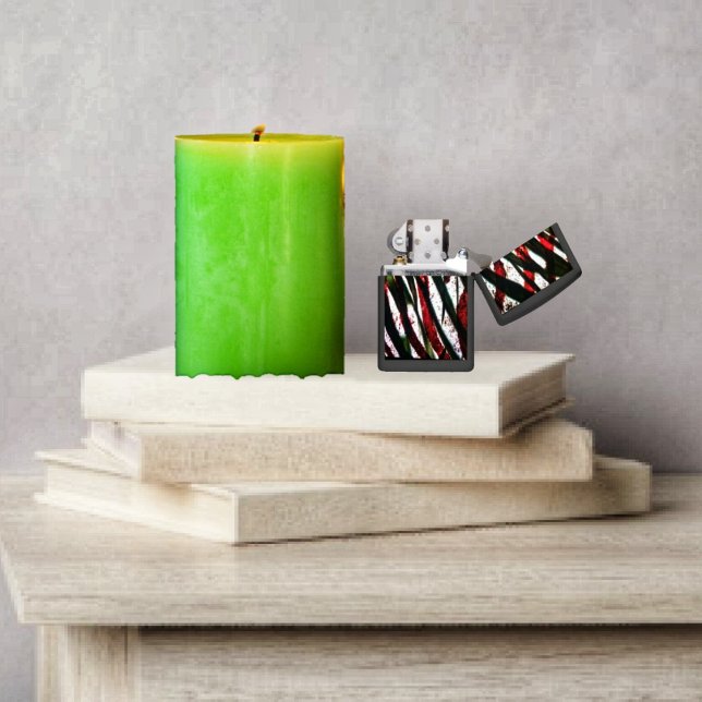 Bamboe Crossing (This Bamboo Crossing Zippo Lighter, displays a Bold, eye-catching look, to its design!)