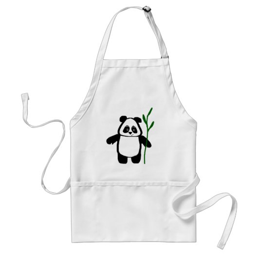 Bamboe de Panda Apron Standaard Schort (Voorkant)