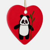 Bamboe de Panda Heart Ornament (Rechts)