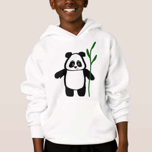 Bamboe de Panda Kinder Hoody (Voorkant)