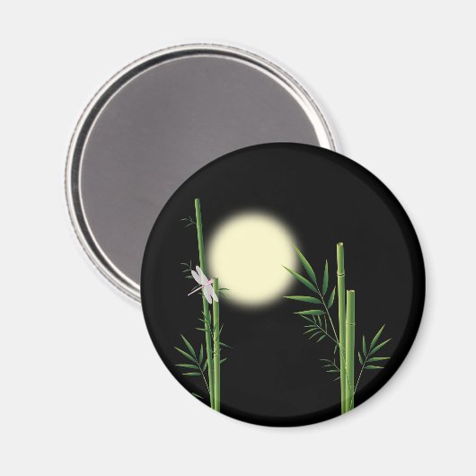 Bamboe en Dragonfly Magneet (Voorkant / Achterkant)