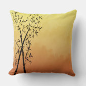 Bamboe en uitzicht in de bergen kussen (Voorkant)