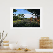 Bamboe Fence Perspective Poster (Keuken)