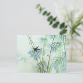 Bamboe Forest - groen Briefkaart (Staand voorkant)