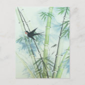 Bamboe Forest - groen Briefkaart (Voorkant)