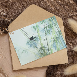 Bamboe Forest - groen Briefkaart