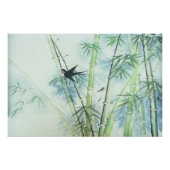 Bamboe Forest - groen Perfect Poster (Voorkant)