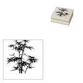 Bamboe Forest Illustratie Rubberstempel (Gestempeld)