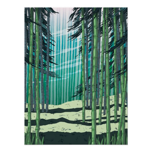 Bamboe Forest Perfect Poster (Voorkant)