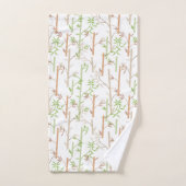 Bamboe gebladerte Oosterse groene bladeren Bad Handdoek (Handdoek)