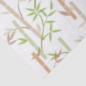 Bamboe gebladerte Oosterse groene bladeren Tissuepapier (Detail)