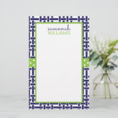 Bamboe & Grosgrain - Aangedreven schrijfbenodigdhe (Staand voorkant)