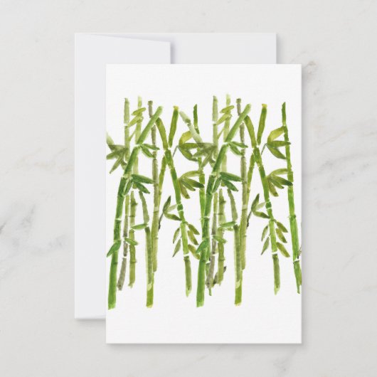 Bamboe Group Stems Bedankkaart (Voorkant)