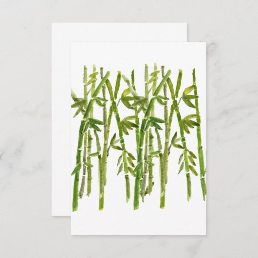 Bamboe Group Stems Bedankkaart (Voorkant / Achterkant)