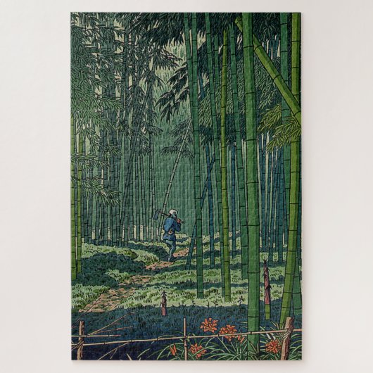 Bamboe Grove of Saga Fujishima Takeji Legpuzzel (Verticaal)
