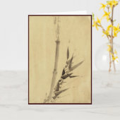 Bamboe, Hokusai Japans Kunstwerk Kaart (Gele Bloem)